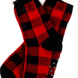 Plaid Holiday Stocking Socks